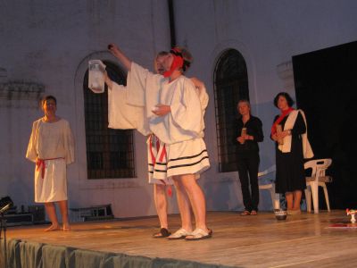 Divadelní představení Aristofanových Vos v italské Altamoře